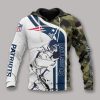 New England Patriots White Camo Pullover Hoodie