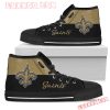New Orleans Saints Divided Colours Stunning Logo High Top Shoes
