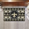New Orleans Saints Holiday Rubber Doormat