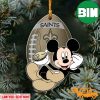 New Orleans Saints Mickey Custom Shaped Ornament