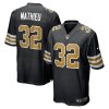 New Orleans Saints Tyrann Mathieu Nike Black Alternate NFL Game Jersey