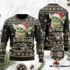 New Orleans Saints Ugly Xmas Baby Yoda Wear Hat Sweater