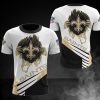New Orleans Saints White Golden Logo T-Shirt V2