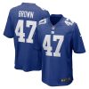 New York Giants Cam Brown Nike Royal NFL Game Jersey
