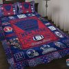 New York Giants Custom Name Blue Red Bedding Set
