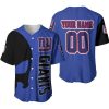 New York Giants Custom Name Number Blue Baseball Jersey V3