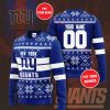 New York Giants Custom Name Number Ugly Christmas Sweater