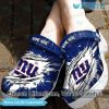 New York Giants Custom Name Ripped Claws Crocs