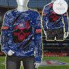 New York Giants Navy Blue Red Skull Sweatshirt