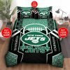 New York Jets Custom Name Green Black Bedding Set