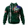 New York Jets Custom Name Number Green Pullover Hoodie