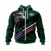 New York Jets Green Black Zip Up Hoodie V5