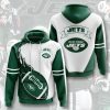 New York Jets Green Fire Pullover Hoodie