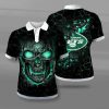 New York Jets Green Skull Polo Shirt V2