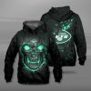 New York Jets Green Skull Pullover Hoodie V2