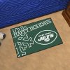 New York Jets Happy Holidays Rubber Doormat