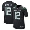 New York Jets Joe Namath Nike Black Retired NFL Game Jersey