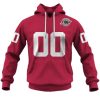 Arizona Cardinals Custom Name Number 1998 Vintage Throwback Home Jersey Pullover Hoodie
