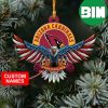 Arizona Cardinals Custom Name US Eagle Custom Shaped Ornament