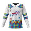 Buffalo Bills Custom Name Number Autism Awareness Sweatshirt