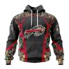 Buffalo Bills Custom Name Number Camo Hunting Pullover Hoodie