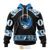 Carolina Panthers Custom Name Number Grateful Dead Pullover Hoodie