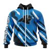 Carolina Panthers Custom Name Number MotoCross Concept Unisex Zip Up Hoodie