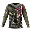 Chicago Bears Custom Name Number Veterans Kneeling Soldier Sweatshirt