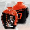 Cincinnati Bengals Boomer Esiason Orange Black Pullover Hoodie