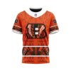 Cincinnati Bengals Custom Name Number Native With Samoa Culture T-Shirt