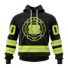 Cincinnati Bengals Custom Name Number Special FireFighter Uniform Pullover Hoodie