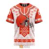 Cleveland Browns Custom Name Number Native Pattern T-Shirt