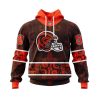 Cleveland Browns Custom Name Number Native With Samoa Culture Pullover Hoodie