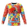 Cleveland Browns Custom Name Number Puzzle Autism Awareness Sweatshirt