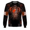 Cleveland Browns Custom Name Number Rose Dragon Sweatshirt