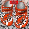Cleveland Browns Custom Name Ripped Claws Crocs