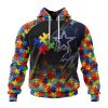 Dallas Cowboys Custom Name Number Autism Awareness Design Pullover Hoodie