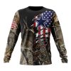 Dallas Cowboys Custom Name Number Camo Realtree Hunting Sweatshirt