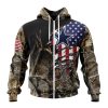 Dallas Cowboys Custom Name Number Camo Realtree Hunting Zip Up Hoodie
