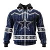Dallas Cowboys Custom Name Number Native Concepts Zip Up Hoodie