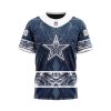 Dallas Cowboys Custom Name Number Native With Samoa Culture T-Shirt