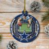 Dallas Cowboys Stadium View Round Ornament