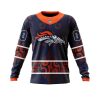 Denver Broncos Custom Name Number Native With Samoa Culture Sweatshirt