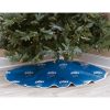 Detroit Lions Blue Micro Plush Christmas Tree Skirt