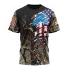Detroit Lions Custom Name Number Camo Realtree Hunting T-Shirt