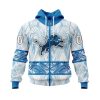 Detroit Lions Custom Name Number Native With Samoa Culture Zip Up Hoodie