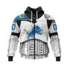 Detroit Lions Custom Name Number Star Wars Zip Up Hoodie