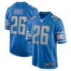 Detroit Lions Jahmyr Gibbs Nike Blue NFL Game Jersey