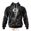 Green Bay Packers Halloween Horror Skull Pullover Hoodie