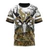 Houston Texans Custom Name Number Deer Skull And Forest T-Shirt